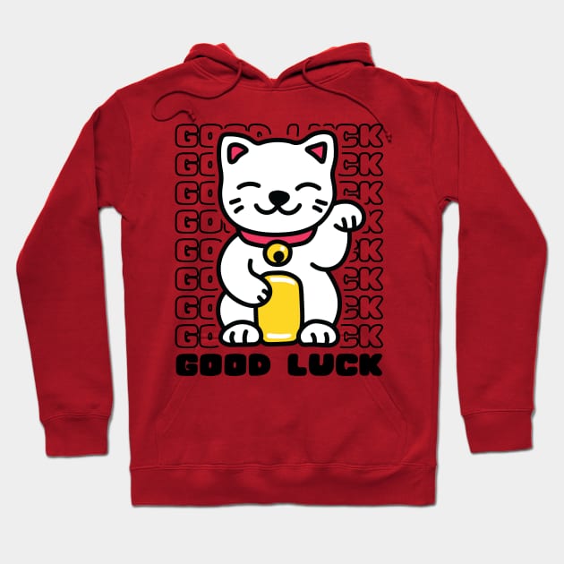 good luck cat Hoodie by abstractsmile